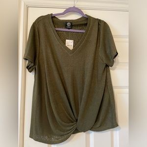 NWT Bobeau Knot Short Sleeve XL